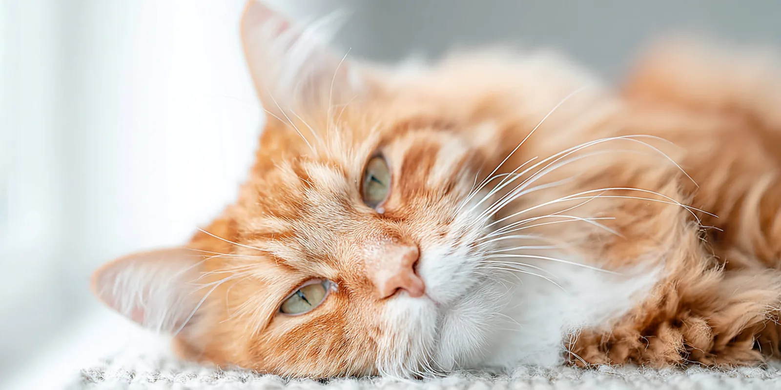 Chat d'intérieur en repli, près d'une fenêtre